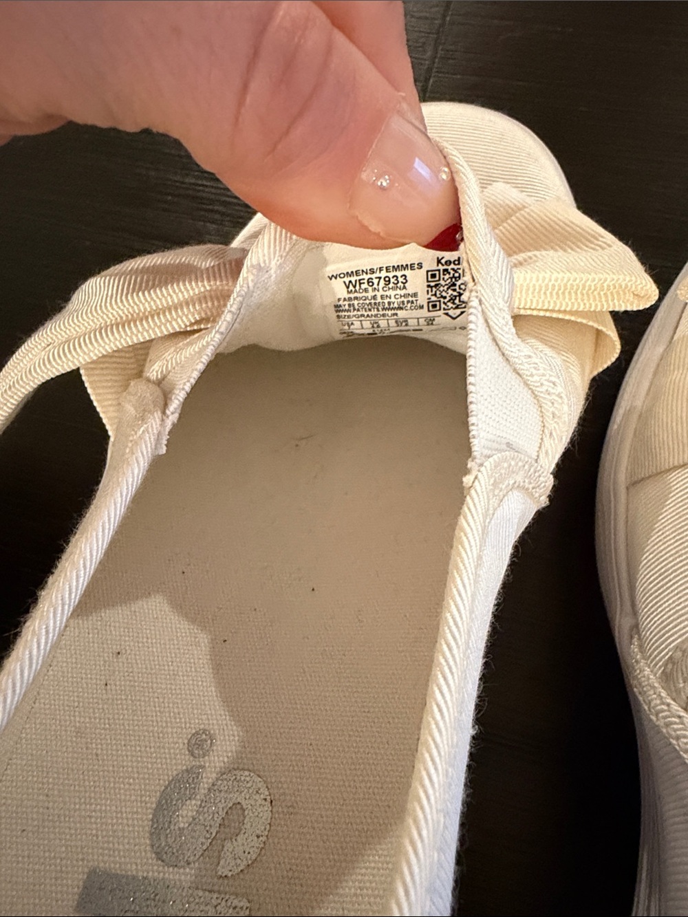 Keds Women's Ivory Bow Slip-On Sneakers - Picture 5 of 6